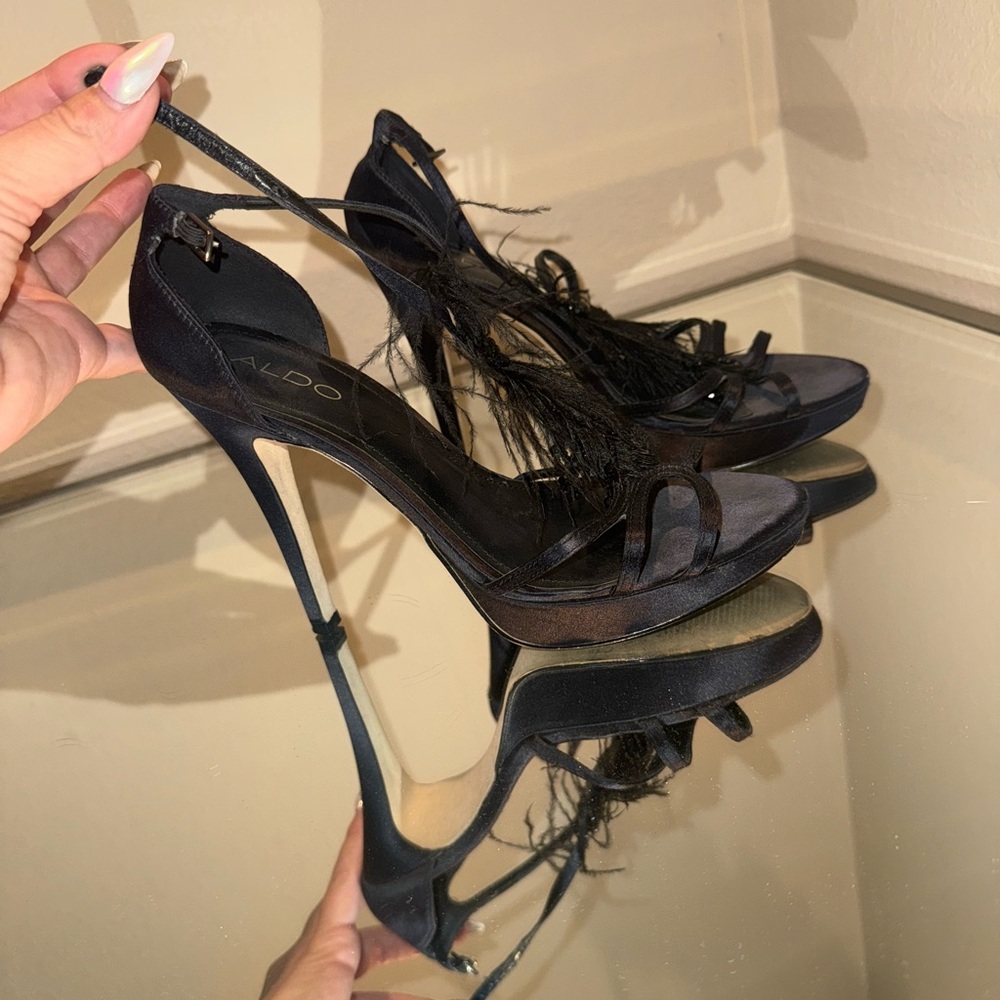 ALDO black heels size 39 (8.5)